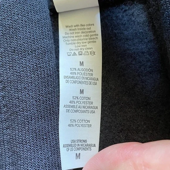 Bella Canvas Black Hoodie with Blue Graphic - Picture 3 of 7